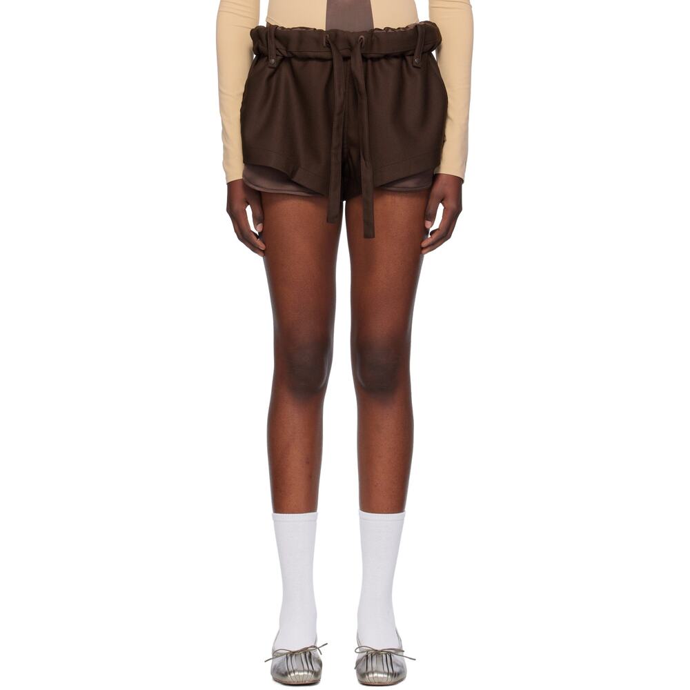 OPEN YY Rolled Waist Mini Shorts - 26